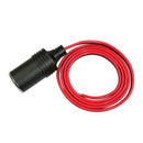 18AWG 12V 24V Car Cigarette Lighter Female Socket Cable Power Plug Adapter