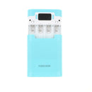 3 in 1 Solar Charger Power Bank 12000mAh USB Battery Blue