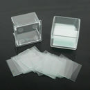 100pcs Square Microscope Cover Glass Set Blank Coverslip Slides Lab Kit 22*22mm