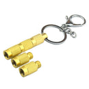 Off Road Vehicle Tire Air Deflator Brass Tyre Air Down Tool + 4 Valve Caps