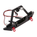 Rear Bumper Bull Bar with Light Tire Holder for 1/10 RC Crawler Car Axial S
