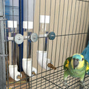 Plastic Pet Trough Plastic Waterer Clip For Budgie Lovebirds Parrots