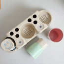 Automatic Toothpaste Dispenser + Toothbrush Holder Cup Wall Hanging Moun QTE