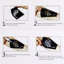 Women Glitter Tattoo Kit Semi-permanent Tattoo Decals Matching Template R1B1