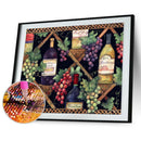 5D DIY Full Round Drill Diamond Painting Wine Glass Embroidery Kits (LG172) A