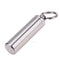 Waterproof Stainless Steel Medicine Pill Container Holder Box Bottle Key Chain
