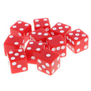 10 Piece D6 Dice Playing Games for Dungeons and Dragons MTG RPG Gaming 16mm Red