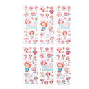 6 Sheets Cute Strawberry Girls Scrapbooking Bubble Stickers Reward Kids Toys 3c