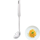 1X(Stainless Steel Spaghetti Spoon With Long Handle Pasta Scoops Colander P
