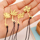 3X book mark markers clips fiction non-fiction metallic page marker book HT JC%o