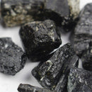 Lots Black Natural Tourmaline Stone Quartz Crystal Mineral Rough Design 100g Hot