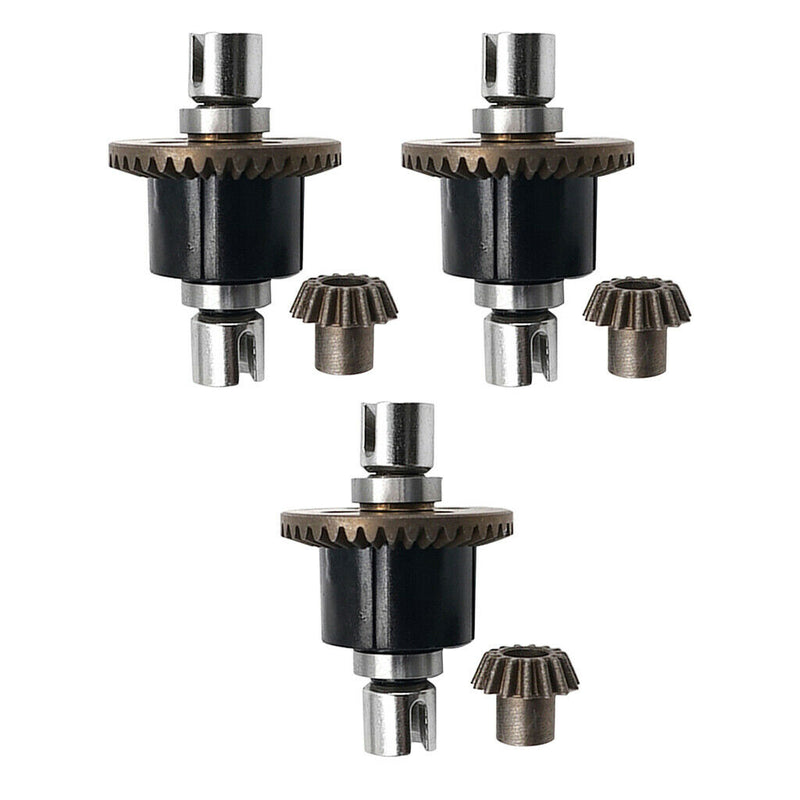 3 x Front/Rear Diff Steel Spur Gear Set for Wltoys A979-B RC Cars Parts