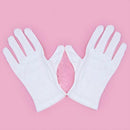 2 Pairs White Magicians Flaming Gloves Fire in Hands Stage Magic Trick Props