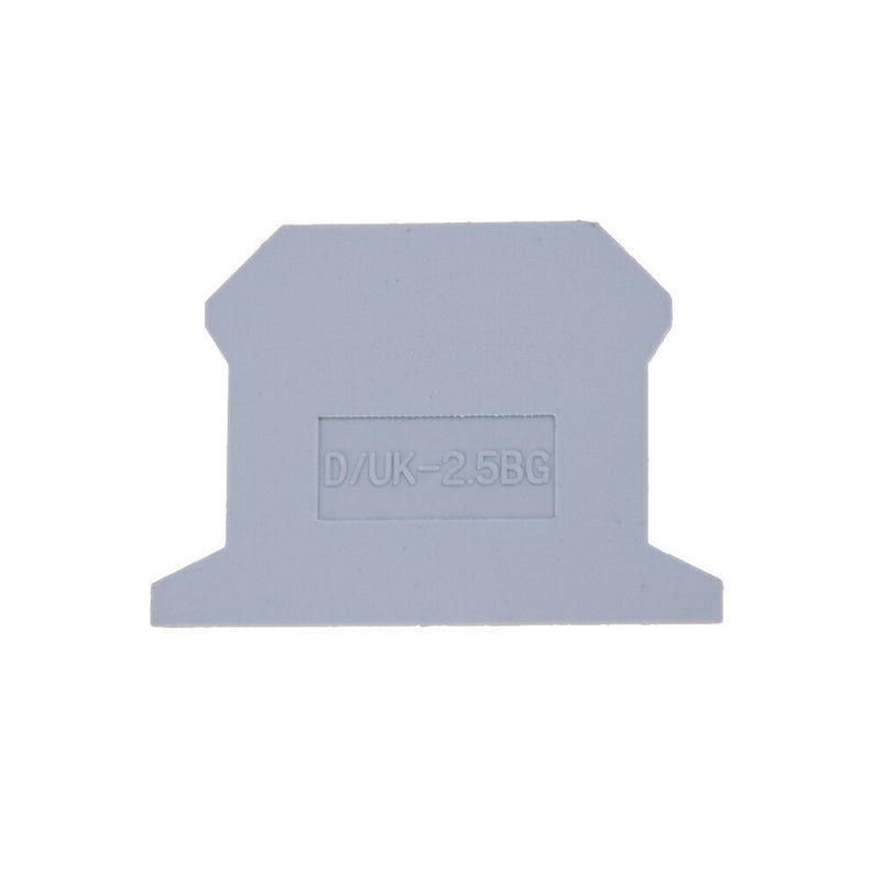 10PCS D-UK2.5 END PLATE Din Rail Uneiversal screw type Terminal Block B Ew