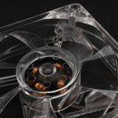 4 Colors Lamps 8cm USB Colorful Light Transparent Cooling Fan 5V CPU Coolin