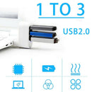 High Quality For Laptop For PC Hub USB Rotate Splitter Mini Adapter 3 Ports E8F2