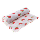 Baby Swaddling Blanket Soft Muslin Cotton Swaddle Towel Watermelon