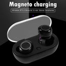 DT-2 TWS Wireless Bluetooth 5.0 Binaural In ear Stereo Headset with Charging Box