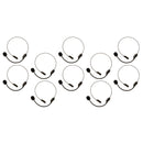 10 Pieces Novelty Black Headset Mic Microphone Toys Men Women Fancy Dress Party