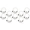 10 Pieces Novelty Black Headset Mic Microphone Toys Men Women Fancy Dress Party