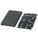 Mini Pcie mSATA SSD to 2.5 inch SATA3 Adapter Card with Case 7 mm Thickness