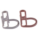 10X Cotton Roll Clips Disposable Plastic Clip Dental Dentist Clinic Holder ME