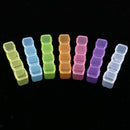 28 Dividers Multicolored Diamond Painting Box Nail Beads Powder Storage Case