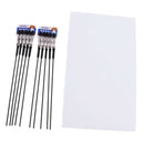 10pcs Alligator Clip Clamp Wrapped Iron Stick & Foam Base Set DIY Craft Tool