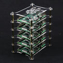 Clear Acrylic Cluster Case 6 Layer Shelf Stack For Raspberry Pi 3/2 B and B+