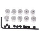 12pcs 7mm length brass pin keepers Locking Pin Backs Savers holder Allen Wre JR
