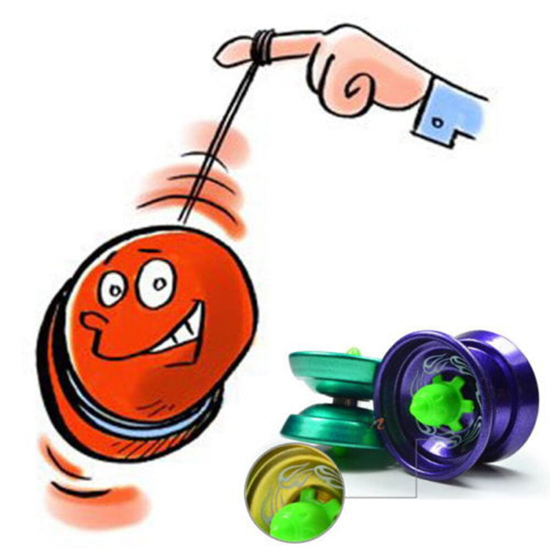 Cool Aluminum Design Professional YoYo Ball Bearing String Trick Alloy Kids OZ