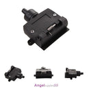 7 PIN ROUND FLAT FEMALE RECTANGLE CARAVAN TRAILER PART BOAT