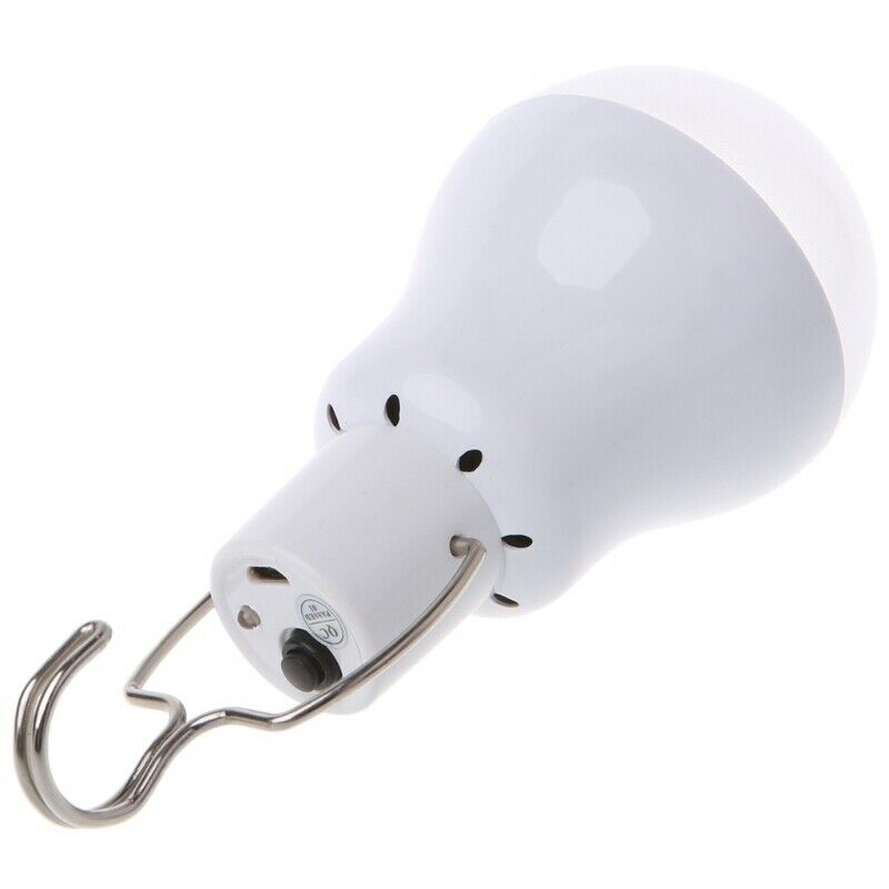 Solar Panel Powered Led Bulb Light Portable Outdoor Camping Tent Energy Lam