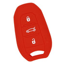 Car Key Protive Cover Holder for BUICK Flip Smart 3 Buttons Remote Key Fob  Red