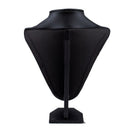 Black jewelry holder medium chain necklace bust display PU Display showcase