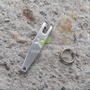 2 Mini EDC Gear Pocket Suspension Clip for Flashlight Tool with Key Ring