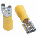 100Pcs 24A Insulated 12-10AWG Female Spade Terminal Crimp Wire Connectors Y W2Y8