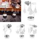 Metal Tea Light Snowflake Elk Tree Owl Xmas Decor Candle Holder