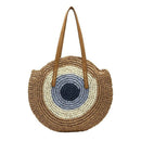 Round Straw Bags Women Summer Rattan Bag Handmade Woven Beach Cross Body Ba