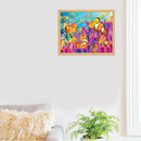5D DIY Full Drill Diamond Painting Cartoon Fish Cross Stitch Embroidery Kit