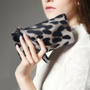Women PU Leather Clutch Bags Leopard Printed Female Girl Money Coin Purse Zipper