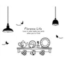 Kitchen Utensils Butterfly Letter Removable Wall Stickers Art Decals Mural  E8P8