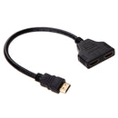 1080P HDMI Port Male to 2 Female 1 In2 Out Splitter Cable Adapter Converter