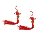 Qing Dynasty Red Chinese Knot Luck Coins Wealth Home Decor Ornament style 7