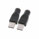 1PCS PS/2 Female to USB Male Adapters Converter For PC Keyboard Computer L O8Y5