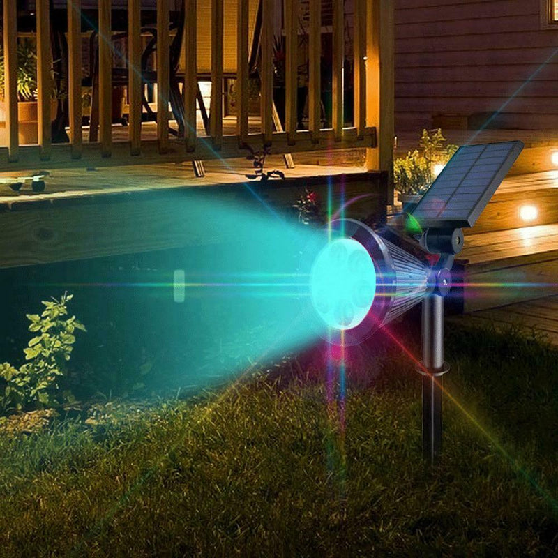 7 LED Solar Lawn Lamp Waterproof Light Control Inserting Floor Garden Light A