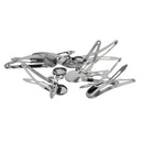 10Pcs DIY Barrettes Snap Hair Clips 12mm Round Bezel Setting Tray Whitegold