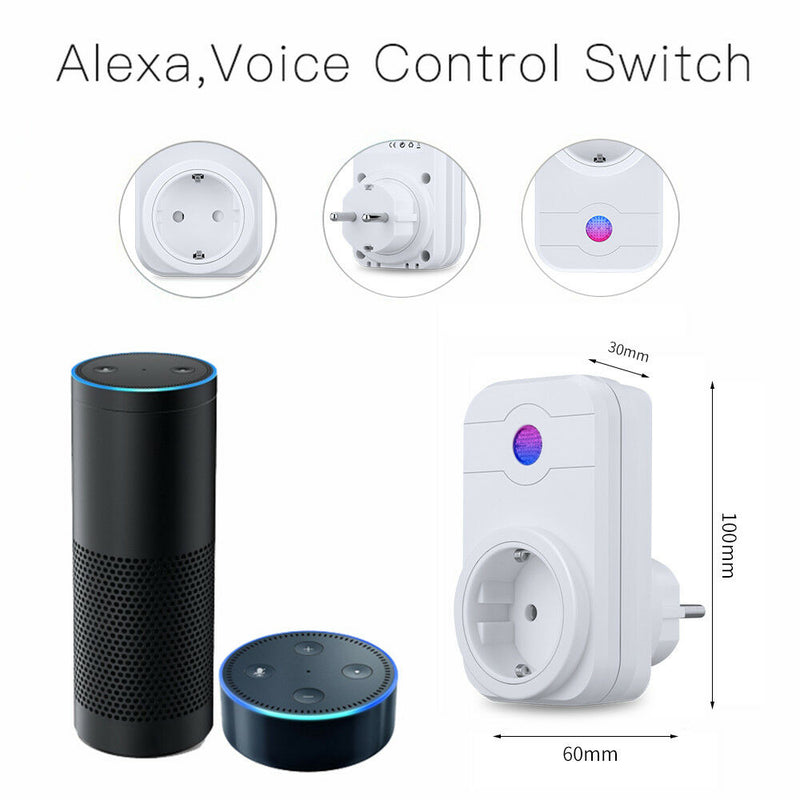 US Smart Power Socket WiFi 2G/3G/4G Remote Control Time Switch For Amazon Alexa