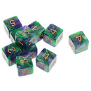 10pcs 6 Sided Dice D6 Polyhedral Dice for Dungeons and Dragons Table Games