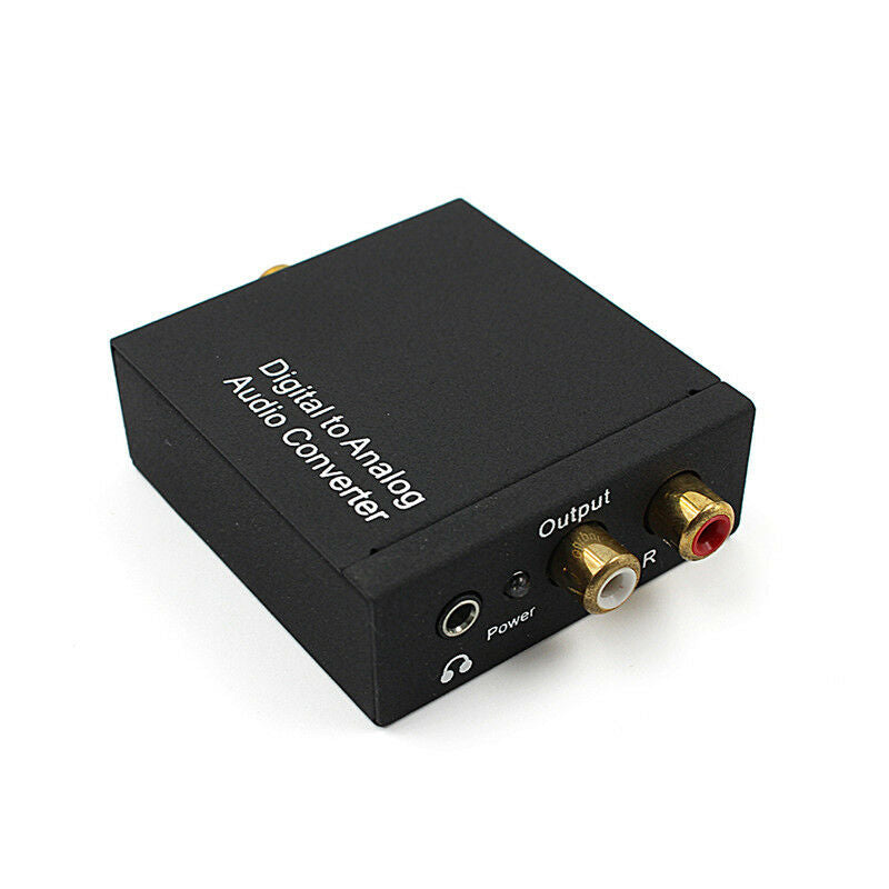 3.5mm Digital Coaxial Toslink Optical to Analog L/R RCA Audio Converter AdapterJ
